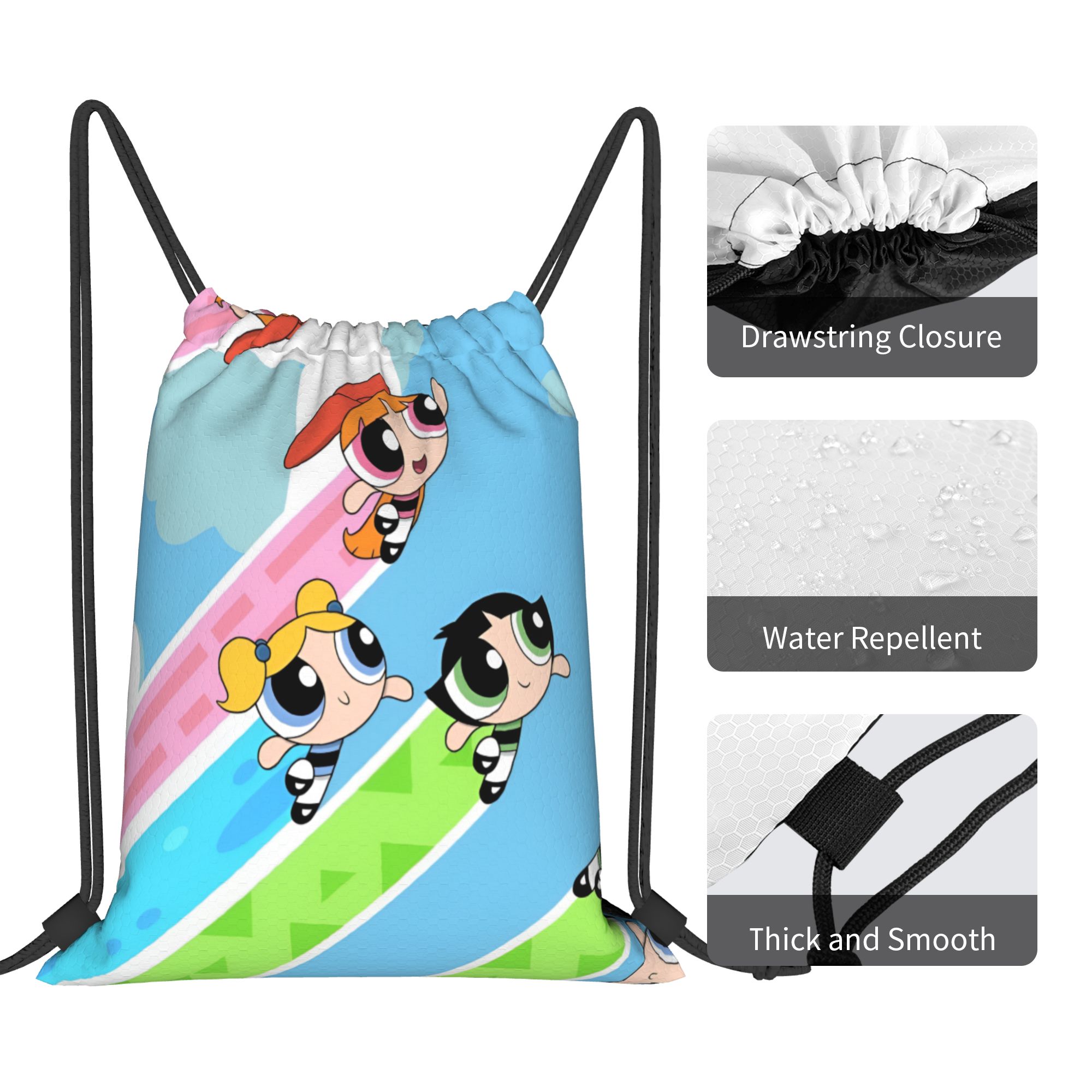 Custom Poweres Anime Puffes Dr - Drawstring Gym Bag avaliação e preço